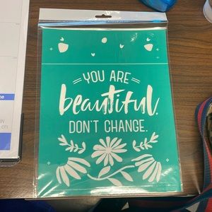 Chalk couture Don’t Change Beautiful October Club Exclusive 8.5x11 NIP